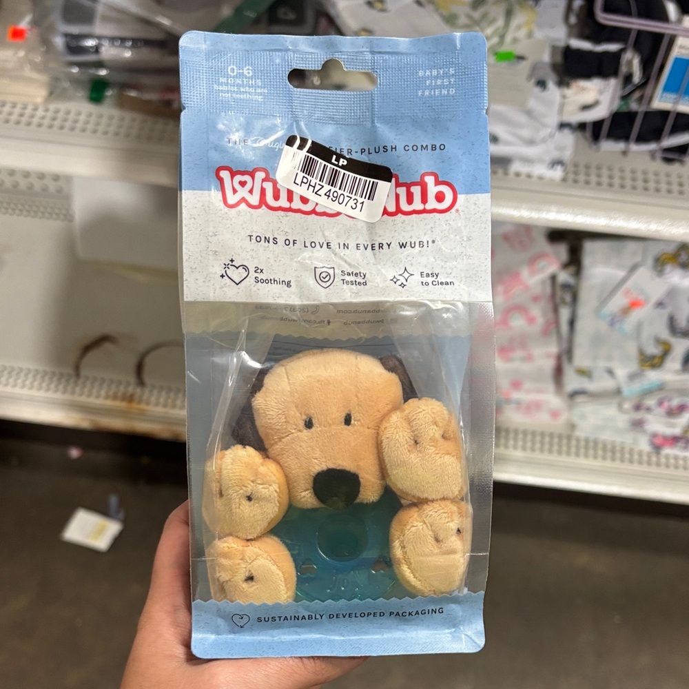 WubbaNub Dog Plush Pacifier Buddy